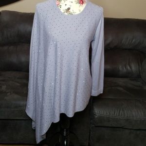 NWT Anne Klein Draped Asymmetrical Sweater